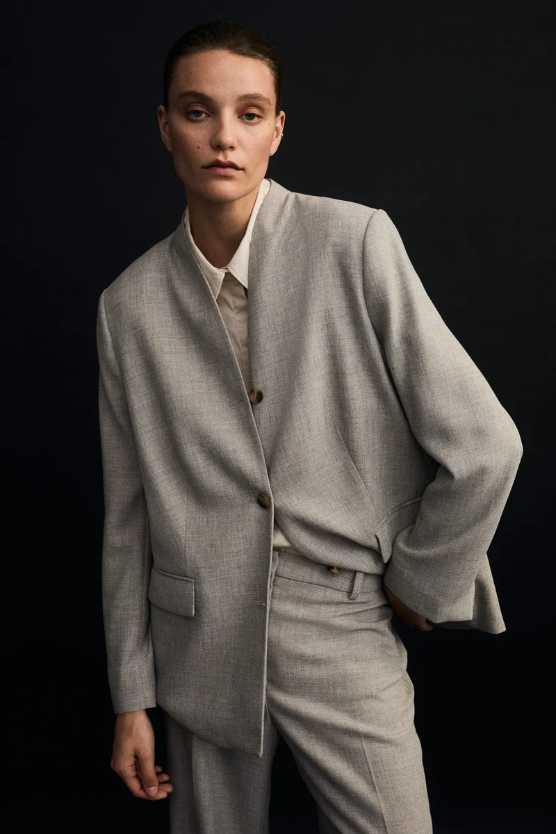 H&M Lapelless blazer